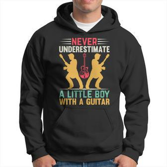 Never Underestimate A Little Boy With A Guitar I Guitarist Hoodie - Seseable