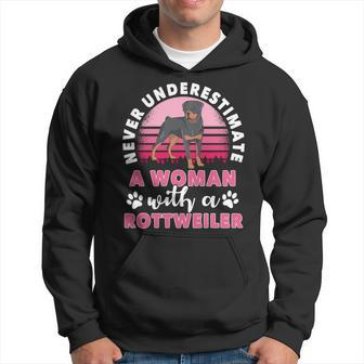 Never Underestimate A Man With A Rottweiler Hoodie - Seseable