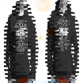 Never Underestimate A Woman Who Loves Camping Born In July Hoodie - Seseable