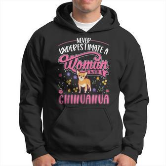 Never Underestimate A Woman With A Chihuahua Hoodie - Seseable
