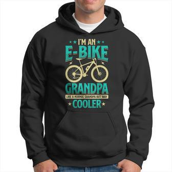 Never Underestimate An Old Guy On An Ebike Biking Mens Hoodie - Seseable