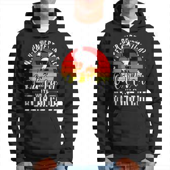 Never Underestimate An Old Guy With A Billard Cue Funny Pool Hoodie - Seseable