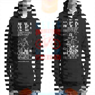 Never Underestimate An Old Man On An Ebike Old Man Funny Gifts Hoodie | Mazezy