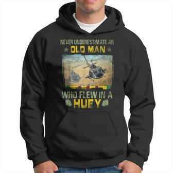 Never Underestimate An Old Man Who Flew In A Huey Hoodie | Mazezy
