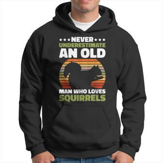 Never Underestimate An Old Man Who Love Squirrels Hoodie - Seseable