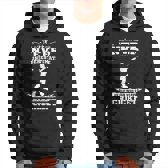 Never Underestimate An Old Man Who Plays Cricket Hoodie - Seseable