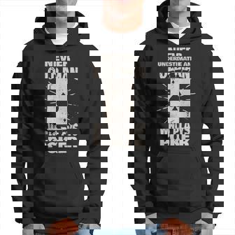 Never Underestimate An Old Man Who Plays Poker Old Man Funny Gifts Hoodie | Mazezy
