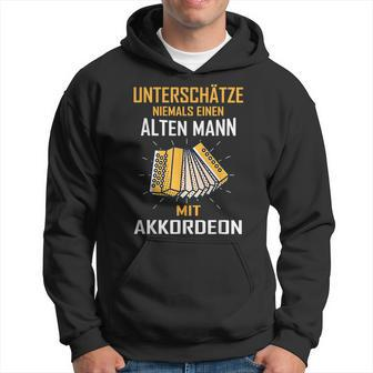 Never Underestimate An Old Man With Accordion Gift For Mens Hoodie - Seseable
