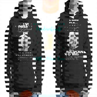 Never Underestimate An Old Woman Maine Coon Funny Cute Old Woman Funny Gifts Hoodie | Mazezy
