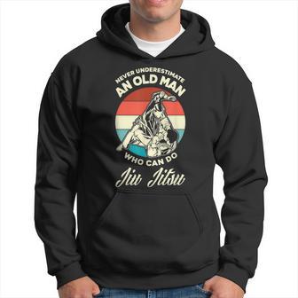 Never Underestimate And Old Man Who Can Do Jiu Jitsu Hoodie - Seseable