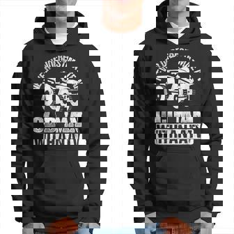 Never Underestimate Old With Atv Man Dirt Quad Four Wheeler Gift For Mens Hoodie | Mazezy