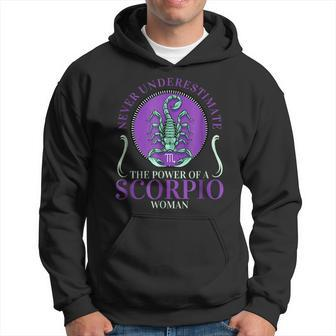 Never Underestimate The Power Of A Scorpio Woman Hoodie | Mazezy