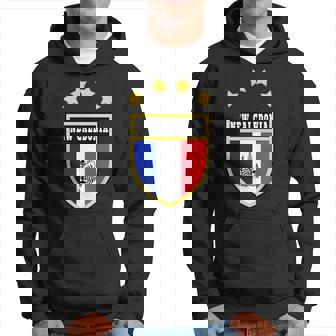 New Caledonia Pocket Coat Of Arms National Pride Flag Hoodie | Mazezy