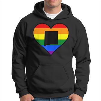 New Mexico Gay Pride Heart Hoodie | Mazezy