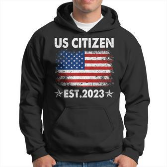 New Us Citizen Est 2023 American Immigrant Citizenship Hoodie - Monsterry