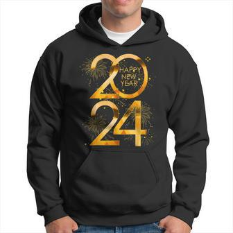 New Years Eve Party Supplies 2024 Happy New Year Fireworks Hoodie - Monsterry UK