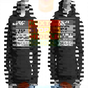 Next Stop Middle School Retro Graduation Last Day Of School Hoodie | Mazezy