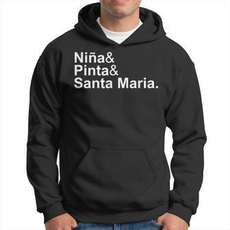 Niña & Pinta & Santa Maria Christopher Columbus Day Ships Hoodie | Mazezy