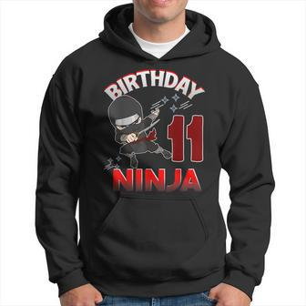Ninja Birthday 11 Year Old Birthday Boy T Hoodie | Mazezy