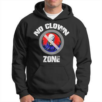 No Clown Zone Scary Clown Hoodie | Mazezy