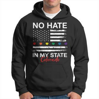 No Hate In My State Pride Month Colorado Lgbt Community Co Hoodie | Mazezy