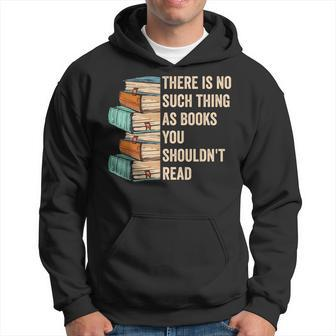 No Thing As Books You Shouldn't Read Banned Books Reader Hoodie - Monsterry UK