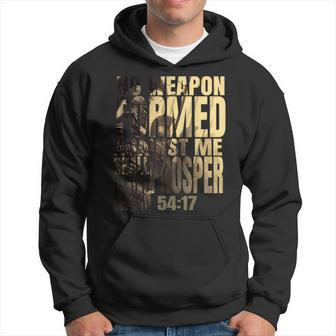 No Weapon Formed Against Me Shall Prosper Isaiah 5417 Hoodie | Mazezy AU