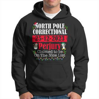 North Pole Correctional Perjury Family Matching Christmas Hoodie - Seseable