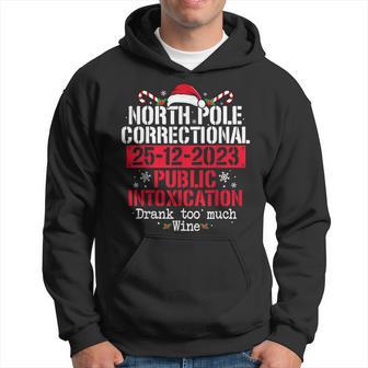 North Pole Correctional Public Intoxication Family Christmas Hoodie - Thegiftio UK