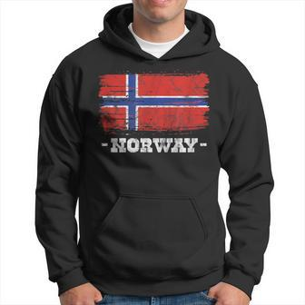 Norway Flag Norweigan Scandinavian Norge Pride Nordic Grunge Hoodie | Mazezy
