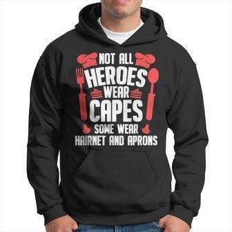 Not All Heroes Wear Capes Cafeteria Lunch Lady Hoodie | Mazezy