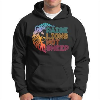 Not Sheep Be A Patriot American Usa Party Raise Lions Gifts Hoodie | Mazezy