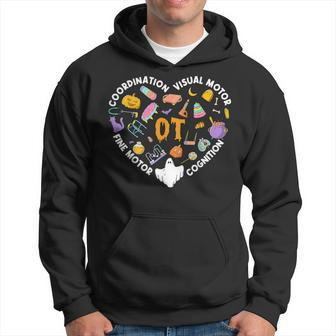 Occupational Therapy Coordination Halloween Heart Spooky Ot Hoodie - Monsterry DE