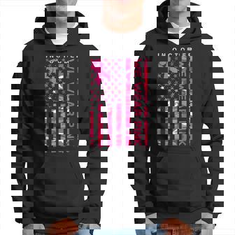 In October We Wear Pink Camo Us Flag Breast Cancer Awareness Hoodie - Thegiftio