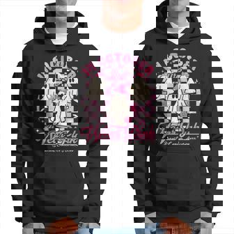 In October We Wear Pink Ghost Halloween Breast Cancer Hoodie - Thegiftio