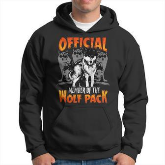 Official Member Of The Wolf Pack Vintage Grunge Halloween Gifts For Wolf Lovers Funny Gifts Hoodie