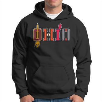 Ohio Sports Fans Cleveland And Columbus Vintage Gift Hoodie | Mazezy