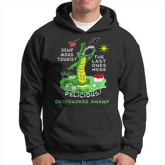 Okefenokee Swamp Funny Alligator Send More Tourist Souvenir Hoodie - Thegiftio UK