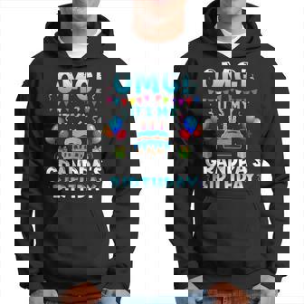 Omg Its My Grandpas Birthday Happy To Me You Grandpa Hoodie | Mazezy