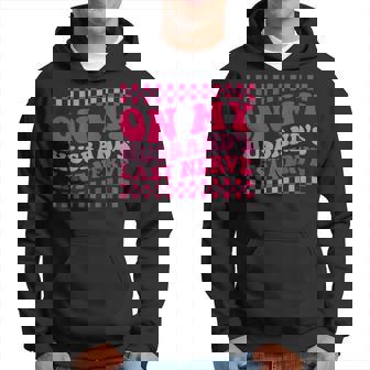 On My Husbands Last Nerve On Back Hoodie | Mazezy