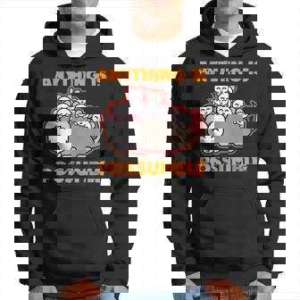 Opossum Anything Is Possumble Animal Pun Hoodie | Mazezy