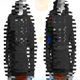 Orbem 8-Bit Characters Hoodie | Mazezy