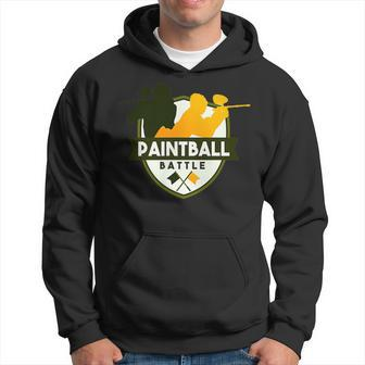 Paintball Player Battle Sport Paintballing Game Paintballer Hoodie | Mazezy