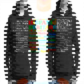 Hispanic Heritage Month 2023 National Latino Countries Flag Hoodie - Thegiftio