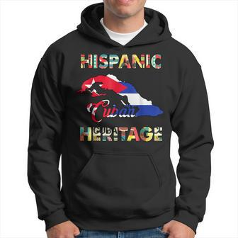 Hispanic Heritage Month Cuban Cuba Flag Hoodie - Seseable