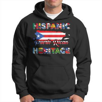 Hispanic Heritage Month Puerto Rican Puerto Rico Flag Pride Hoodie - Seseable