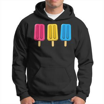 Pansexual Popsicles 4Th Of July Pan Subtle Pride Month Hoodie | Mazezy
