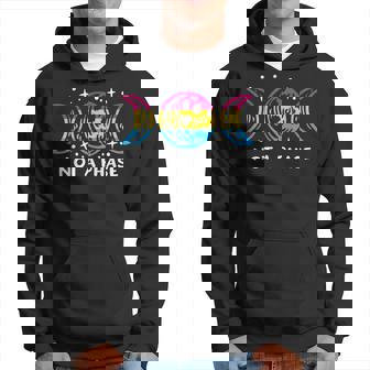 Pansexual Pride Funny Not A Phase Lunar Moon Omnisexual Lgbt Hoodie | Mazezy