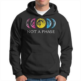 Pansexual Pride Not A Phase Moon Design For Pansexual Hoodie | Mazezy