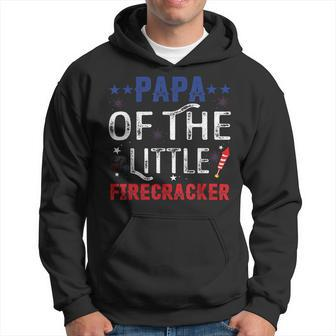 Papa Of The Little Firecracker 4Th Of July Birthday T Hoodie - Monsterry AU